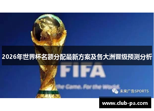 2026年世界杯名额分配最新方案及各大洲晋级预测分析