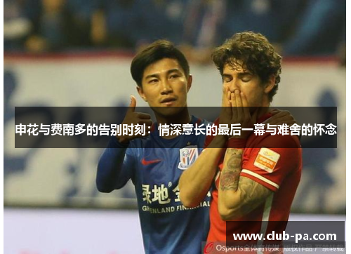 申花与费南多的告别时刻：情深意长的最后一幕与难舍的怀念